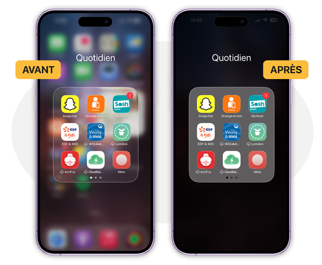 Liquid Glass • Comment atténuer les effets de transparence sous macOS 26 et iOS 26 Liquid Glass • Comment atténuer les effets de transparence sous macOS 26 et iOS 26