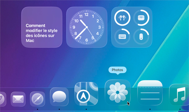 Pratique • Modifiez l’apparence des icônes et des widgets sous macOS 26