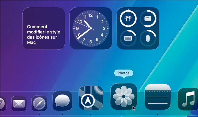 Pratique • Modifiez l’apparence des icônes et des widgets sous macOS 26