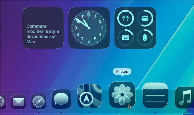 Pratique • Modifiez l’apparence des icônes et des widgets sous macOS 26