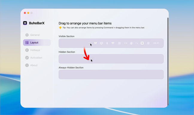 macOS • Allégez et optimisez votre barre des menus avec BuhoBarX macOS • Allégez et optimisez votre barre des menus avec BuhoBarX
