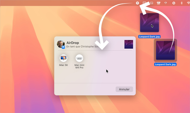 macOS • Avec Menu Drop, rendez AirDrop encore plus simple à utiliser