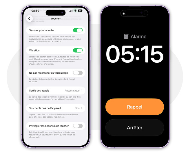 iOS 26 • Comment revenir à un simple bouton lors de l’affichage de l’alarme iOS 26 • Comment revenir à un simple bouton lors de l’affichage de l’alarme