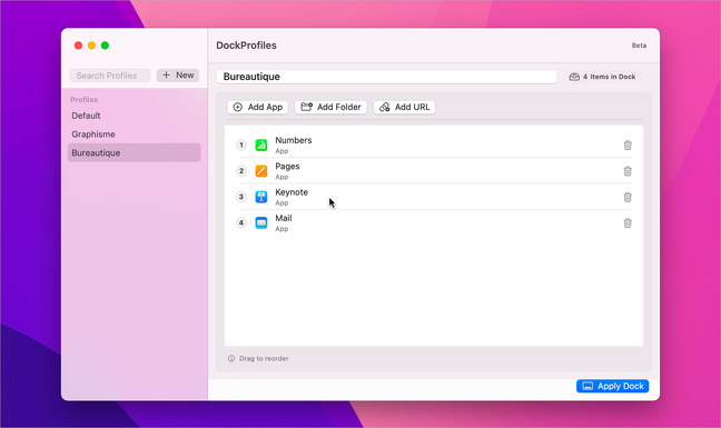 macOS • Changez de dock aussi facilement qu’en basculant d’une app à l’autre