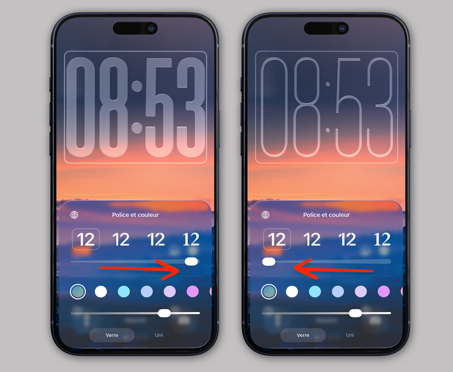 iOS • Comment personnaliser l’horloge de l’écran verrouillé sous iOS 26
