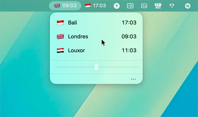 macOS • L’heure dans le monde entier depuis la barre des menus avec Zone Bar macOS • L’heure dans le monde entier depuis la barre des menus avec Zone Bar