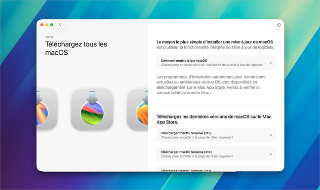 Système • Où trouver les différentes versions des installateurs de macOS ? Système • Où trouver les différentes versions des installateurs de macOS ?