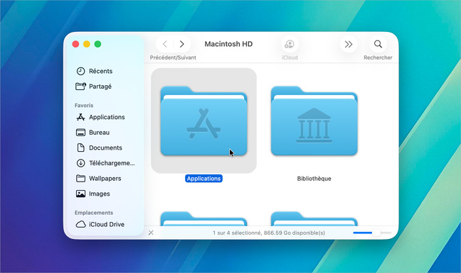 macOS 26 • Plus de Launchpad ? Ajoutez le dossier Applications dans le dock !