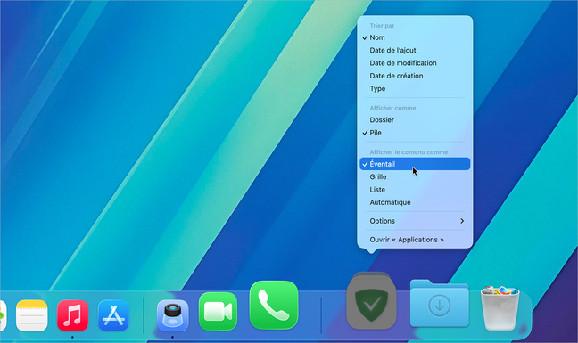 macOS 26 • Plus de Launchpad ? Ajoutez le dossier Applications dans le dock !