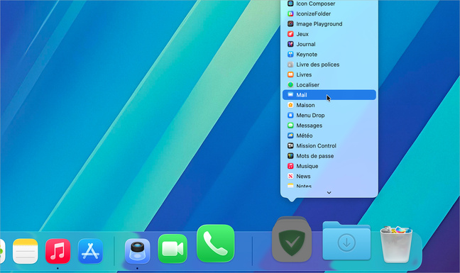 macOS 26 • Plus de Launchpad ? Ajoutez le dossier Applications dans le dock !