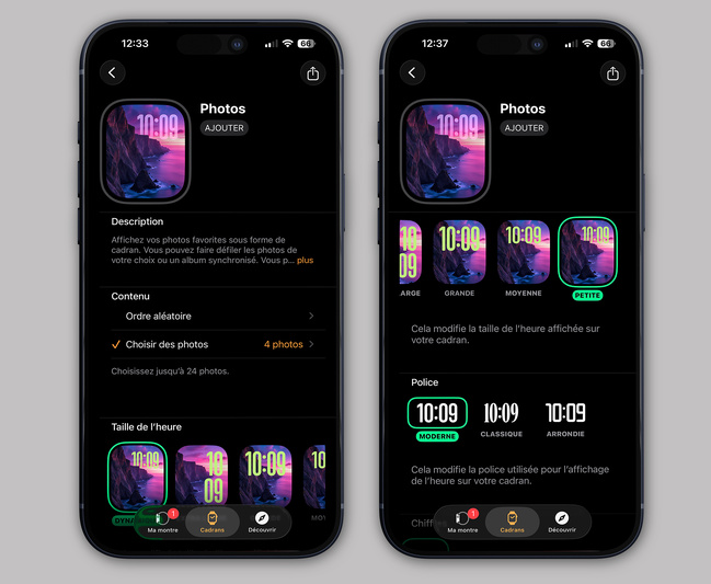 Apple Watch • Est-il possible d’ajouter un fond d’écran à votre montre ?