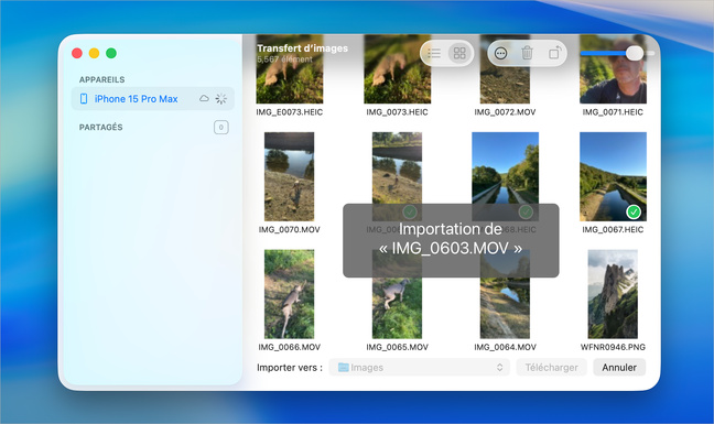 macOS • Accédez à toutes les photos de l’iPhone depuis Transfert d’images en USB macOS • Accédez à toutes les photos de l’iPhone depuis Transfert d’images en USB