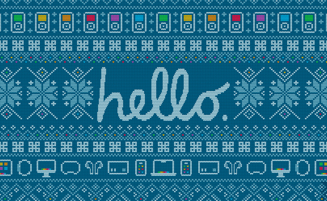 Fonds d'écran • Même les Mac (et les iPhone) ont droit aux pulls moches pour Noël ! Fonds d'écran • Même les Mac (et les iPhone) ont droit aux pulls moches pour Noël !