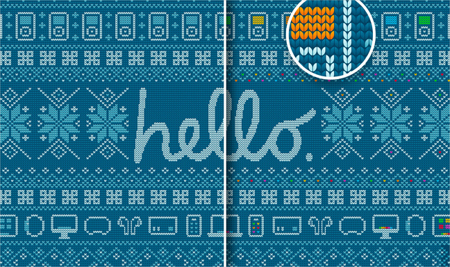 Fonds d'écran • Même les Mac (et les iPhone) ont droit aux pulls moches pour Noël ! Fonds d'écran • Même les Mac (et les iPhone) ont droit aux pulls moches pour Noël !