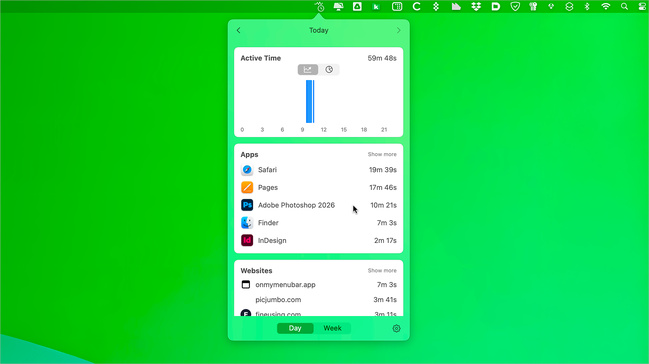 macOS • Traquez le temps passé à utiliser vos apps ou consulter des sites web macOS • Traquez le temps passé à utiliser vos apps ou consulter des sites web