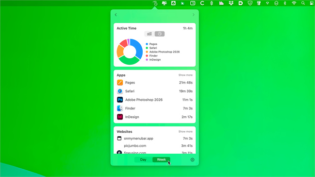 macOS • Traquez le temps passé à utiliser vos apps ou consulter des sites web macOS • Traquez le temps passé à utiliser vos apps ou consulter des sites web