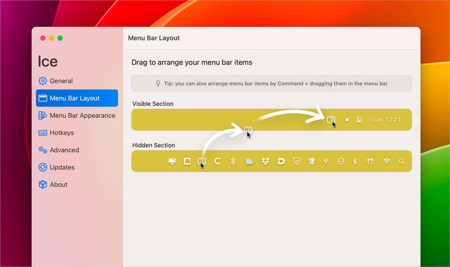 macOS • Réorganisez, masquez ou affichez les éléments de la barre des menus macOS • Réorganisez, masquez ou affichez les éléments de la barre des menus