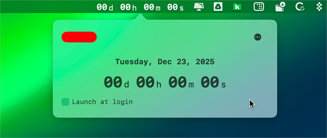 macOS • Ajoutez un compte à rebours pour un événement dans la barre des menus macOS • Ajoutez un compte à rebours pour un événement dans la barre des menus