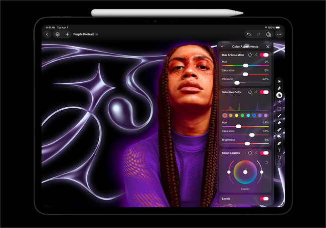 La version iPad, tant attendue, de Pixelmator Pro. Capture d’écran © Apple. La version iPad, tant attendue, de Pixelmator Pro. Capture d’écran © Apple.