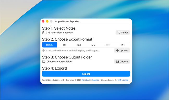 macOS • Exportez vos notes sous plusieurs formats en conservant leur organisation macOS • Exportez vos notes sous plusieurs formats en conservant leur organisation