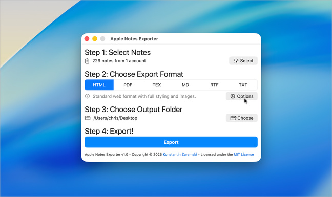 macOS • Exportez vos notes sous plusieurs formats en conservant leur organisation macOS • Exportez vos notes sous plusieurs formats en conservant leur organisation