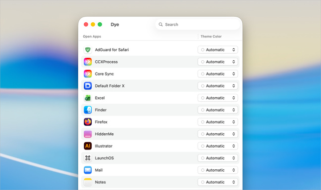 macOS • Changez les couleurs d'accentuation d'une application selon vos envies