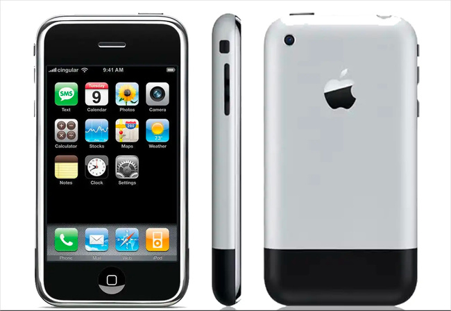 L'iPhone de première génération. Photo © Apple. L'iPhone de première génération. Photo © Apple.