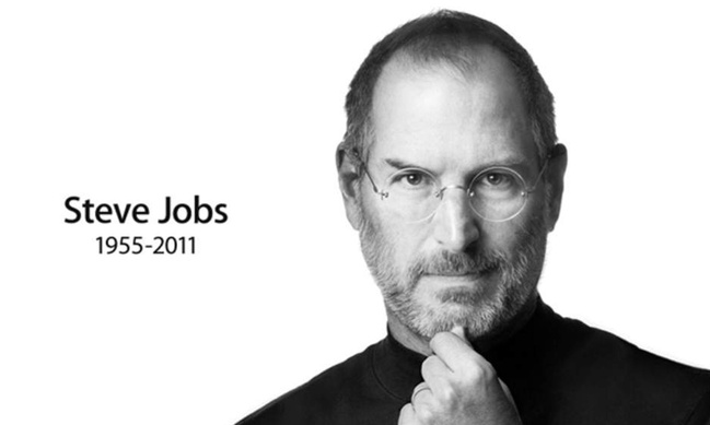 L'hommage à Steve Jobs en page d'accueil du site d'Apple. Illustration © Apple.