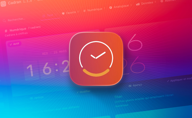 macOS • Affichez personnalisez l’heure de multiples façons sur le bureau