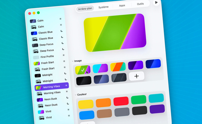macOS • Personnalisez toute l’apparence de votre Mac d’un simple clic macOS • Personnalisez toute l’apparence de votre Mac d’un simple clic