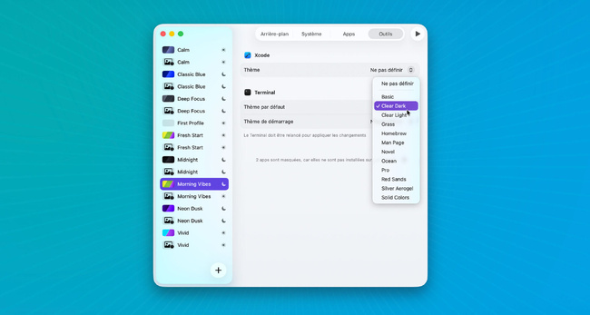 macOS • Personnalisez toute l’apparence de votre Mac d’un simple clic macOS • Personnalisez toute l’apparence de votre Mac d’un simple clic