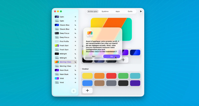 macOS • Personnalisez toute l’apparence de votre Mac d’un simple clic macOS • Personnalisez toute l’apparence de votre Mac d’un simple clic