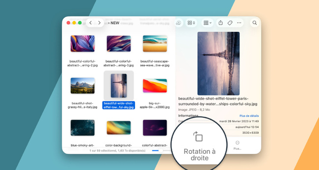 Astuce macOS : faites pivoter des images directement depuis le Finder