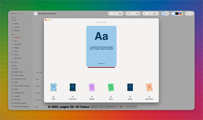 macOS • Pica, un nouveau gestionnaire de polices totalement gratuit
