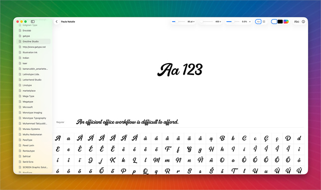 macOS • Pica, un nouveau gestionnaire de polices totalement gratuit macOS • Pica, un nouveau gestionnaire de polices totalement gratuit