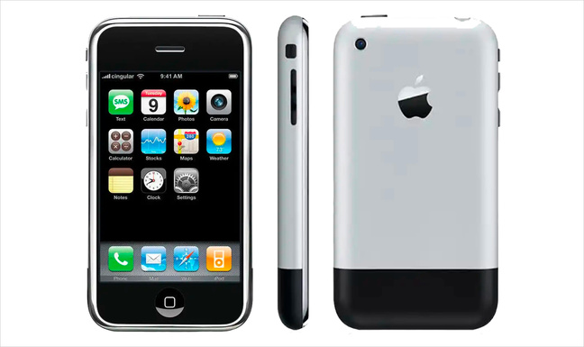 Le tout premier iPhone. Photo © Apple.