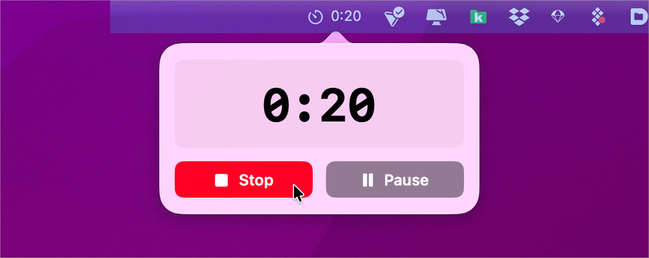 macOS • Avec TimeBarX, le temps qu'il vous reste défile dans la barre des menus