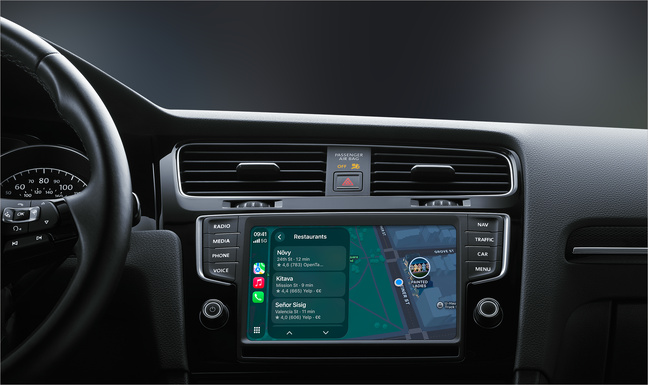 CarPlay. Photo © Apple, Inc.