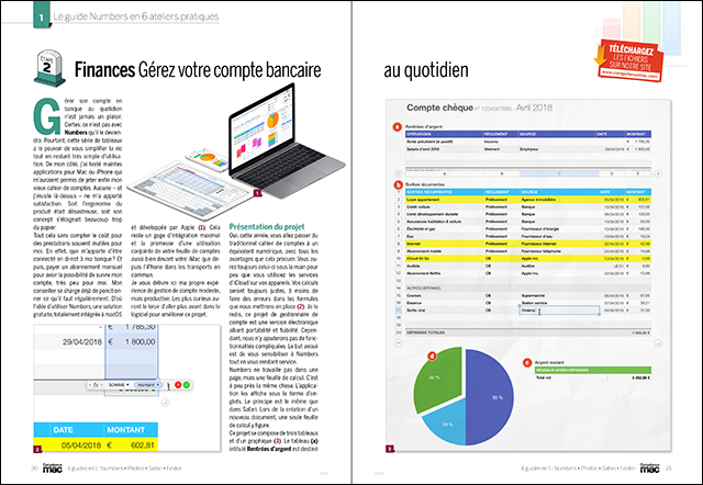 Compétence Mac 59 • 4 guides en un : Numbers • Photos • Safari • Finder