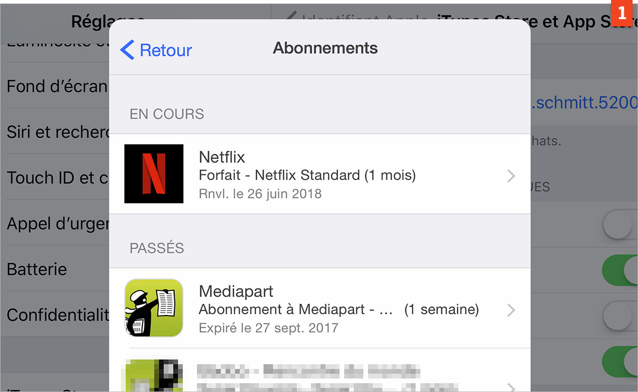 [macOS et iOS] Modifiez ou annulez un abonnement à une application ou un service 