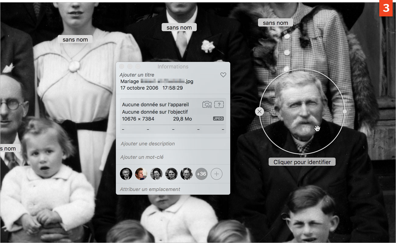 [Photos] Identifiez manuellement des visages non détectés