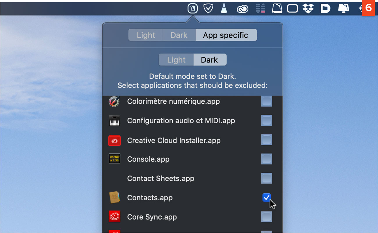 [macOS Mojave] Comment exclure une application du mode sombre ?