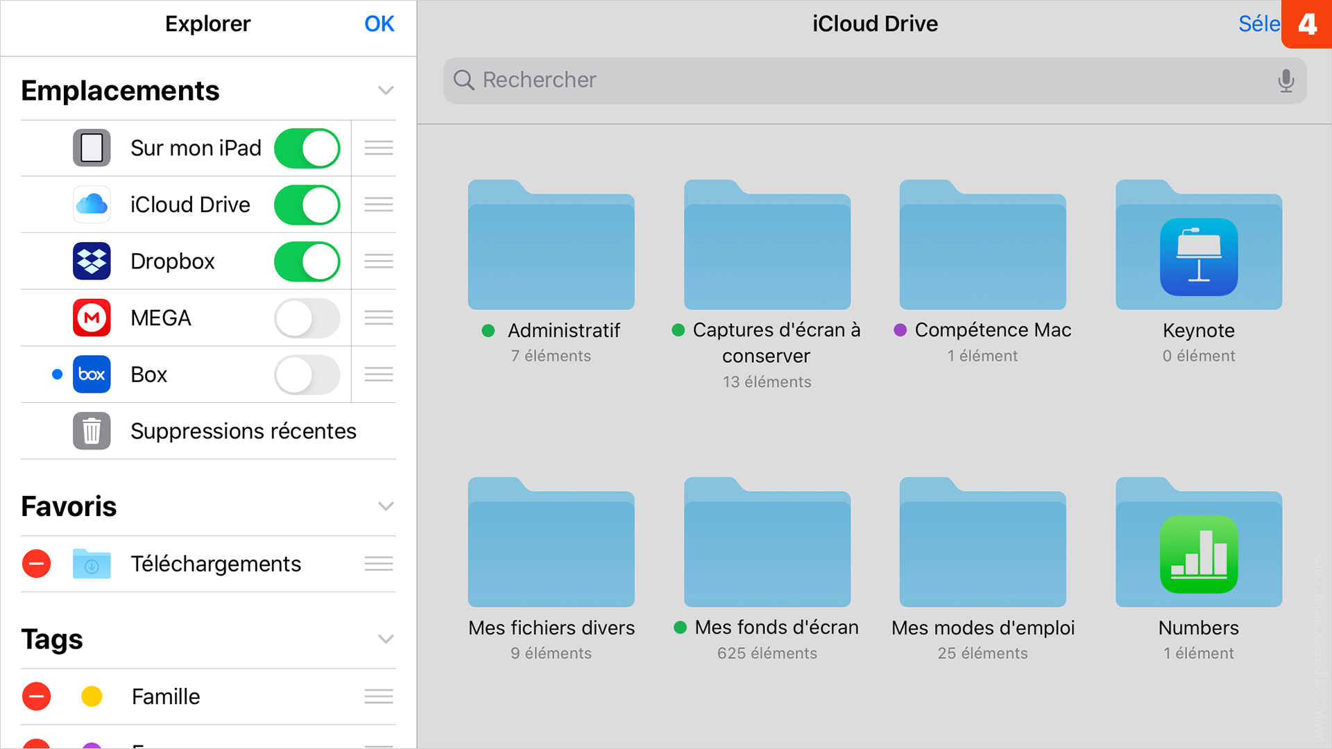 iOS • Ajouter un service de stockage externe dans l’app Fichiers
