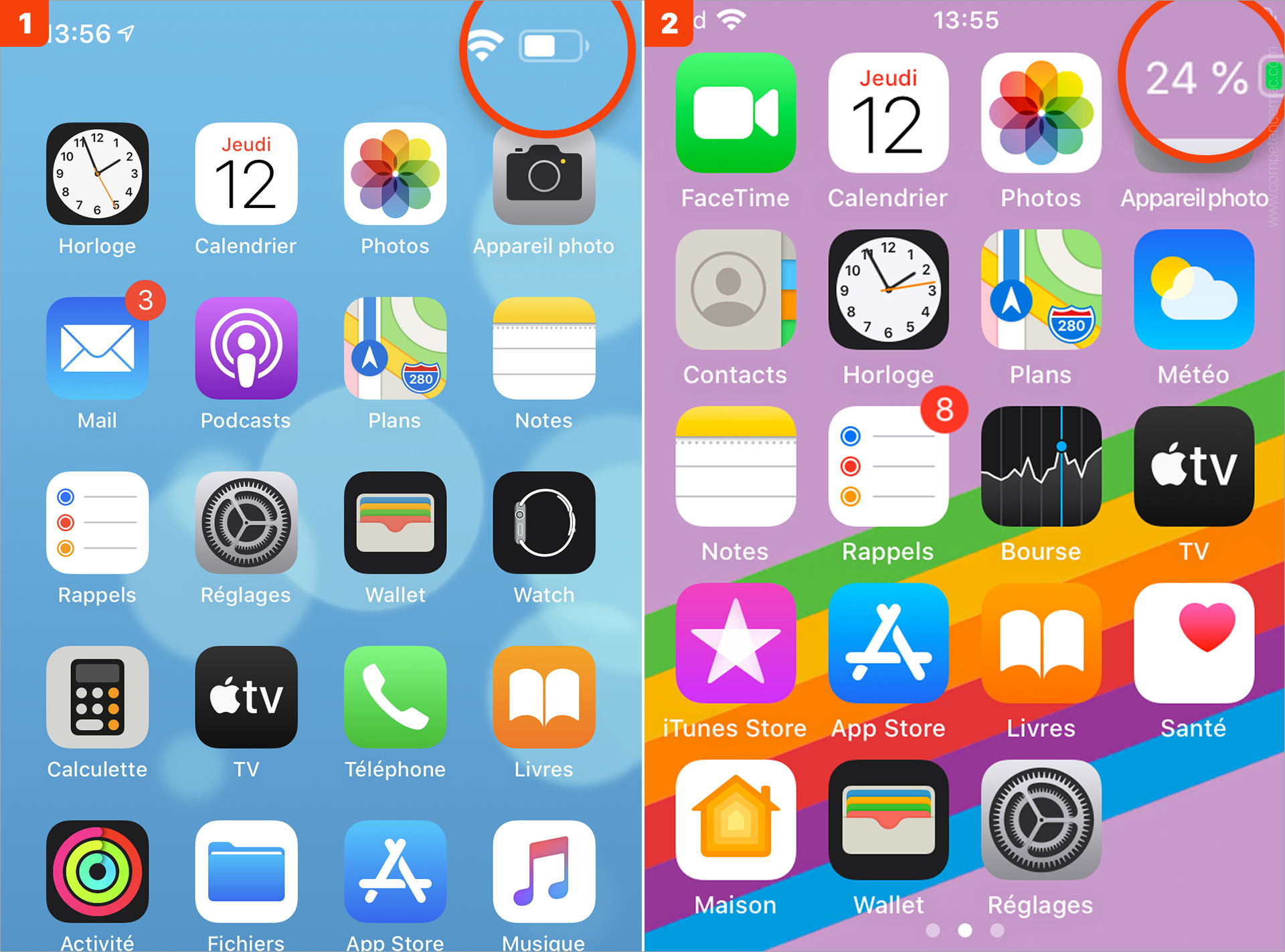 iOS • Afficher le niveau d’autonomie des accessoires Bluetooth iOS • Afficher le niveau d’autonomie des accessoires Bluetooth
