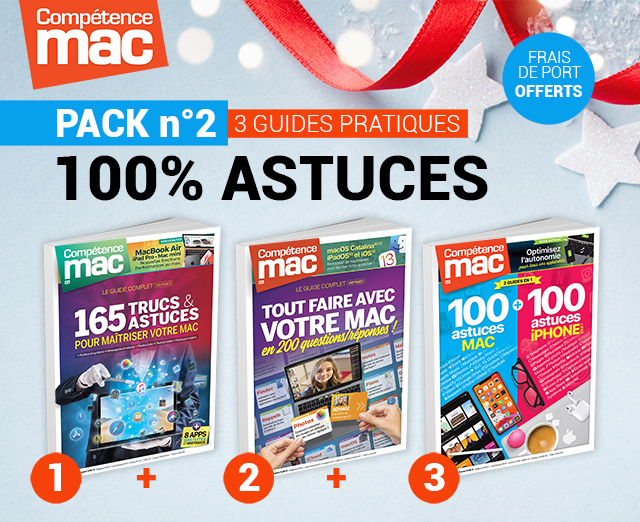 PACK n°2 : 100% Astuces (3 guides pratiques Compétence Mac)