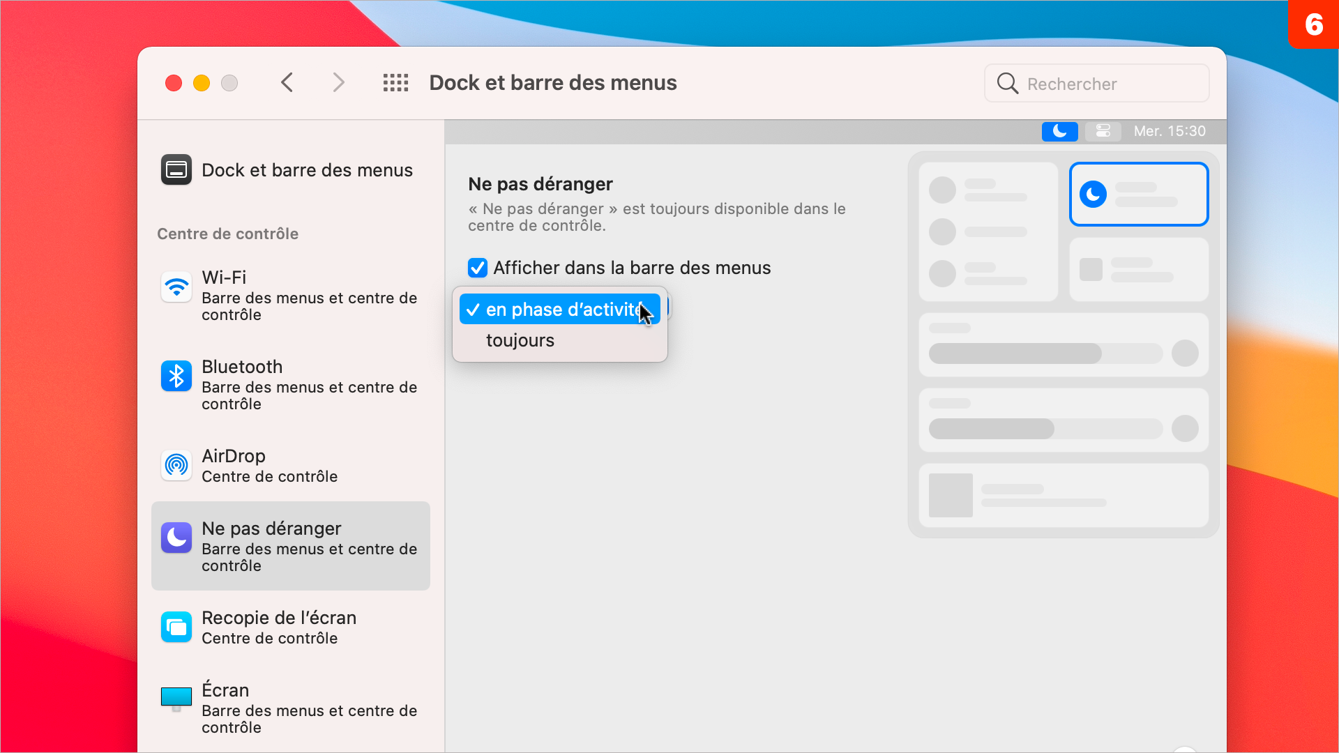 macOS 11 • Découvrez le nouveau panneau Dock et barre des menus