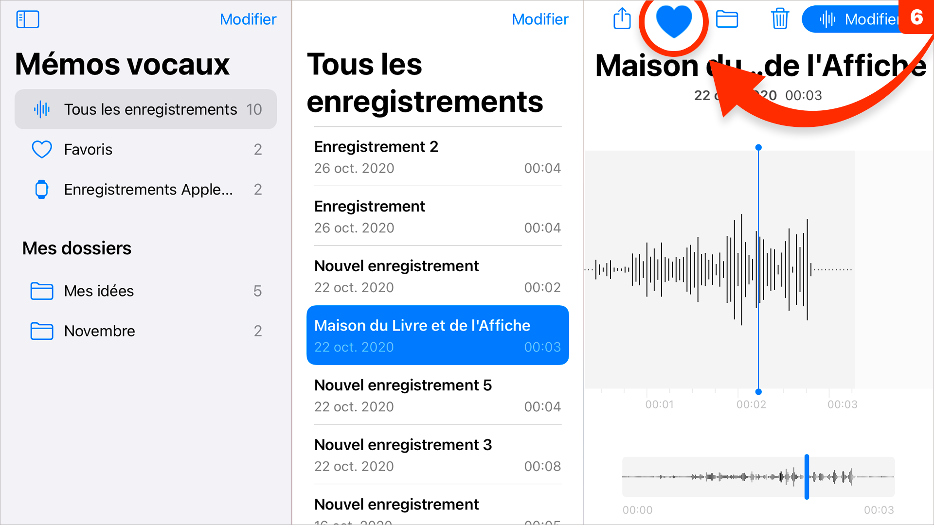 iOS 14 • Classez vos mémos audio dans des dossiers iOS 14 • Classez vos mémos audio dans des dossiers
