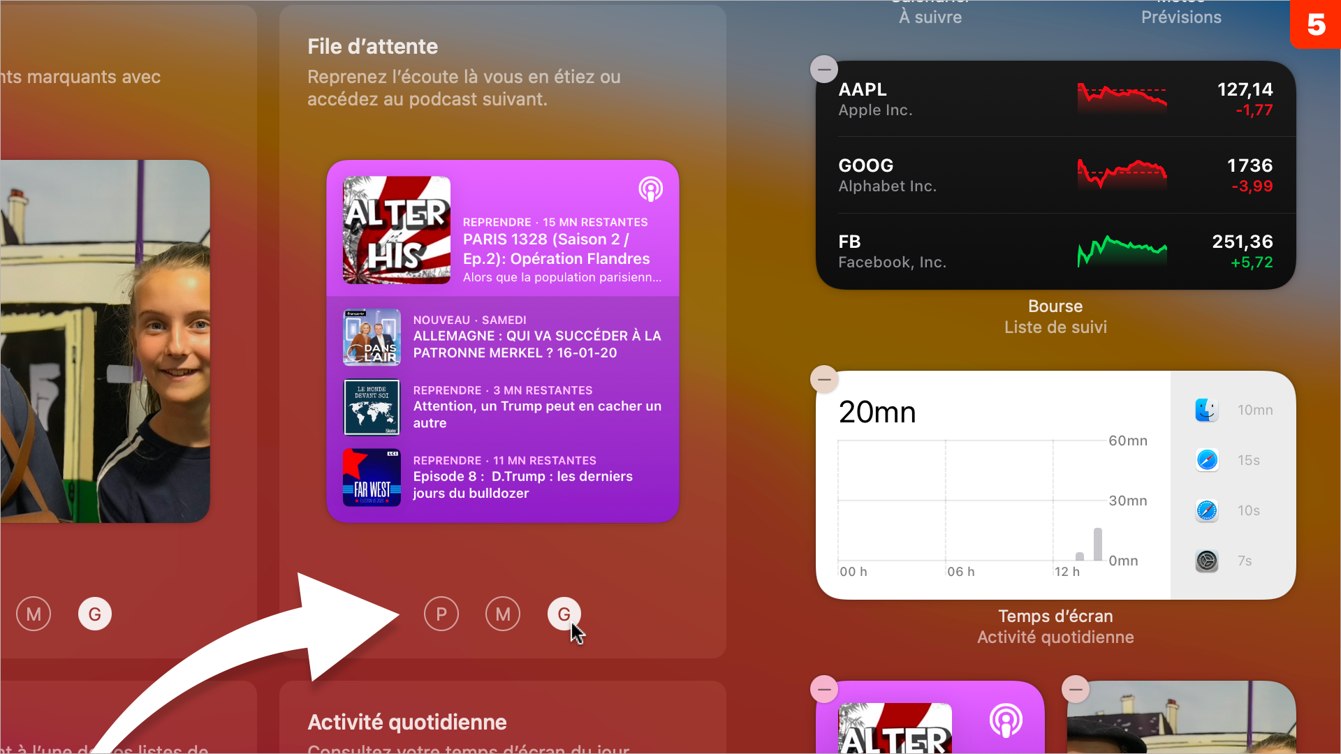 macOS 11 • Ajouter, modifier ou supprimer un widget