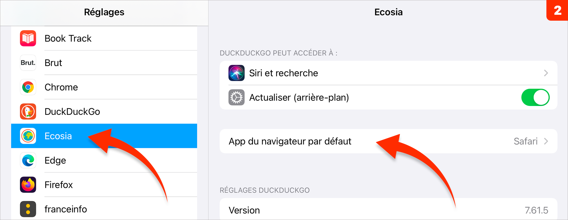 iOS 14 • Remplacer Mail ou Safari sur votre iPhone/iPad