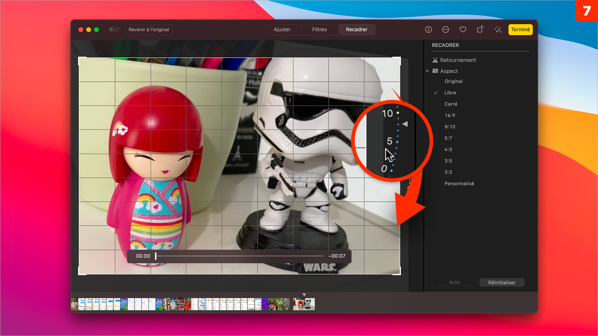 macOS 11 • Retoucher et recadrer une vidéo depuis Photos macOS 11 • Retoucher et recadrer une vidéo depuis Photos